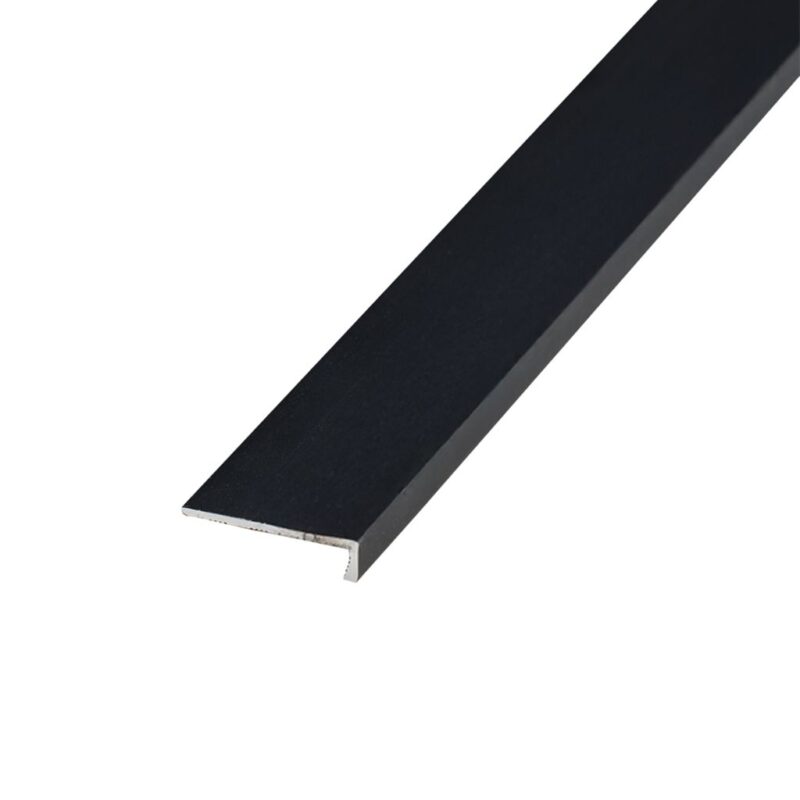 Co-pro hoekprofiel zelfklevend 4,5mm antraciet/zwart BlokWoonWereld Profielen