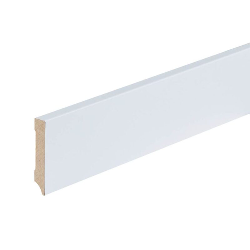Co-pro folieplint amsterdam wit 70x12 BlokWoonWereld Plinten