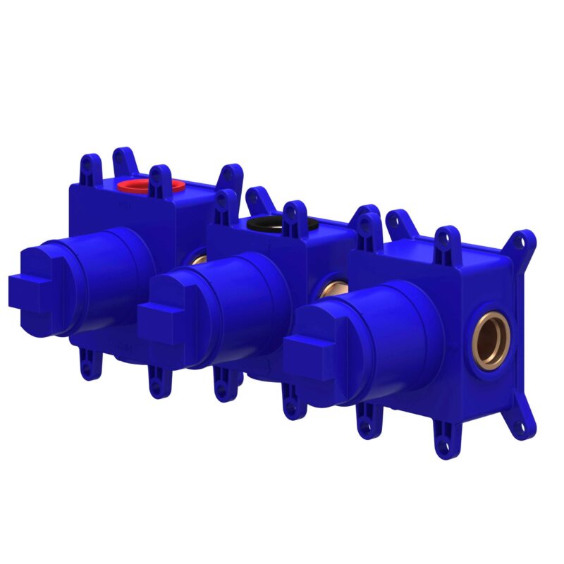 Winkelwagen 5 Inbouwbox t.b.v. inbouw thermostaat met 2 stopkranen symmetry BlokWoonWereld Inbouwbox