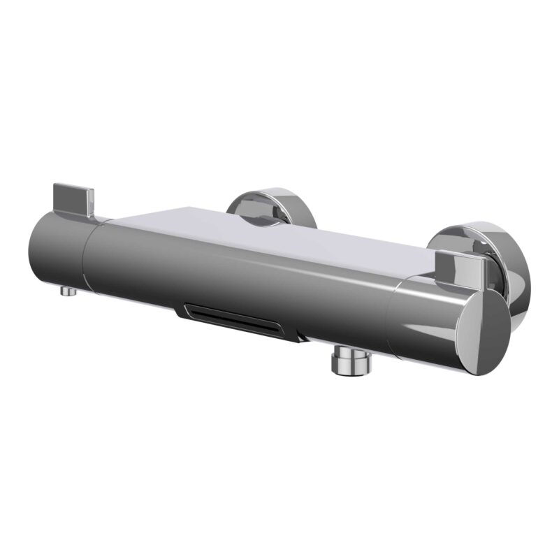 Badthermostaatkraan opbouw cooltouch met cascade uitloop BlokWoonWereld Badkraan opbouw