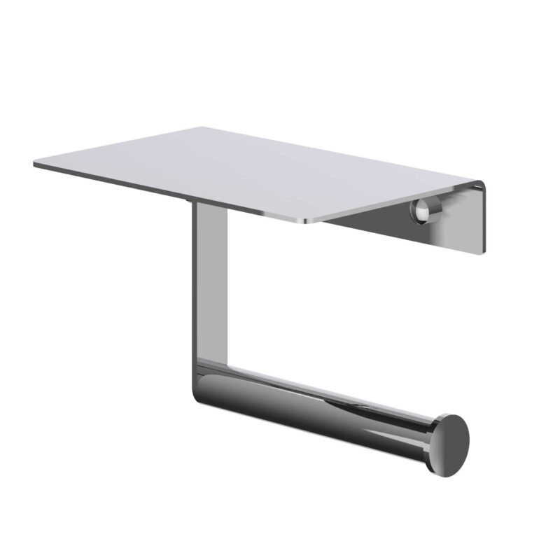 Winkelwagen 19 Toiletrolhouder met platteau BlokWoonWereld Accessoires