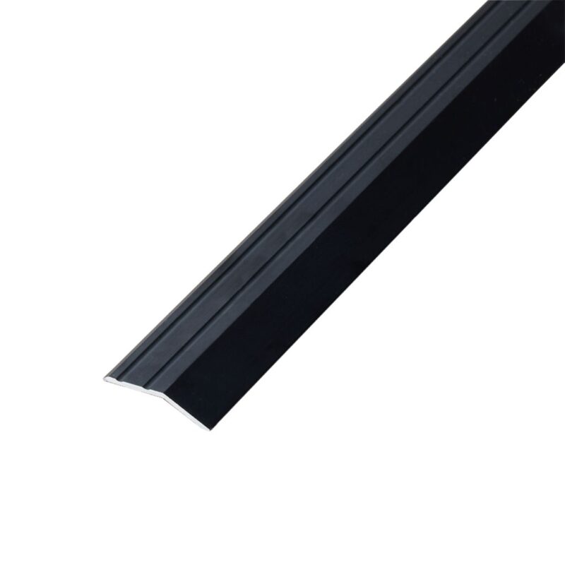 Co-pro overgangsprofiel zelfklevend 8mm antraciet/zwart BlokWoonWereld Profielen