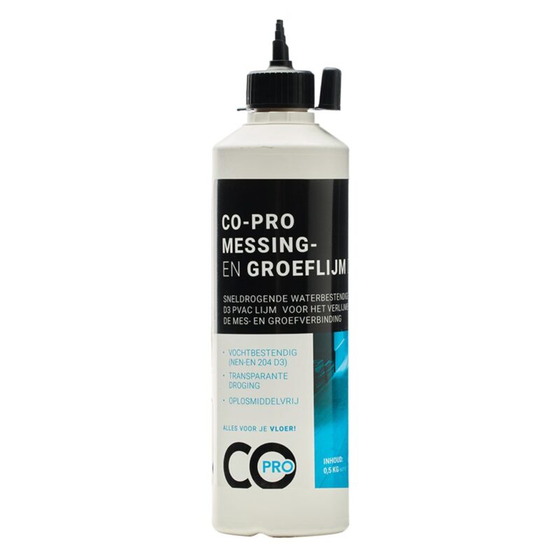 Co-pro messing en groef lijm BlokWoonWereld Lijm