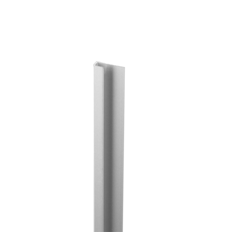 Start- en eindprofiel zilver pvc wand BlokWoonWereld Wandpanelen