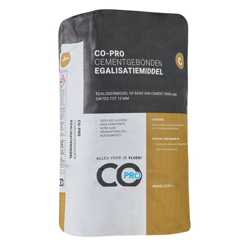 Co-pro cementgebonden egalisatiemiddel C BlokWoonWereld Egaline