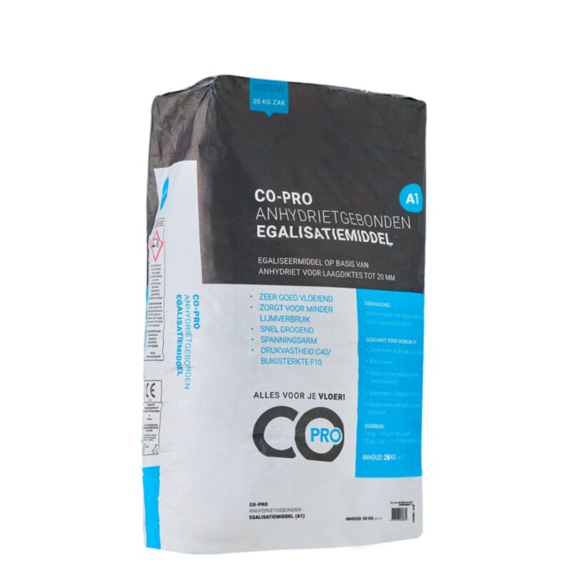 Co-pro anhydrietgebonden egalisatiemiddel A1 BlokWoonWereld Egaline