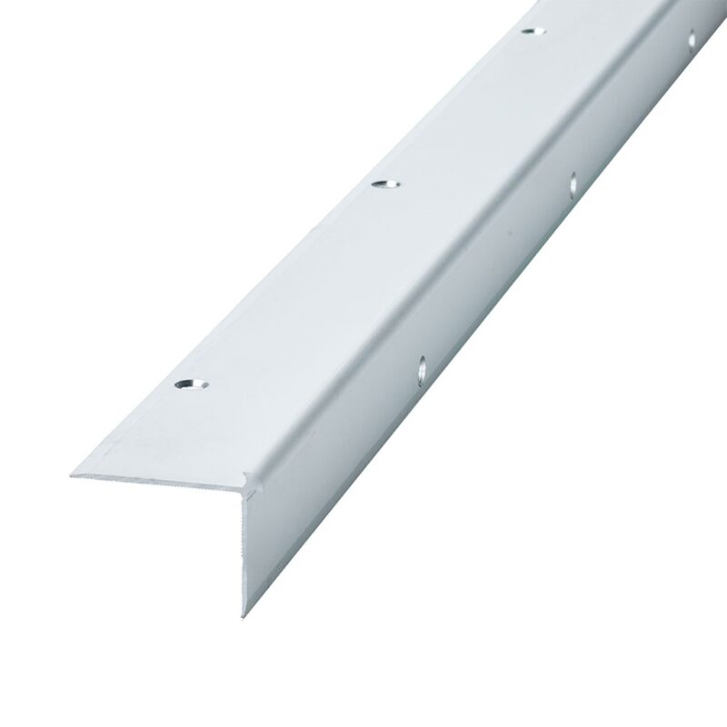 Co-pro trapprofiel pvc/pvc tot 3mm zilver BlokWoonWereld Profielen