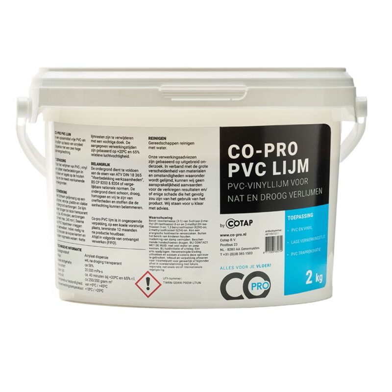 Co-pro pvc-lijm 2kg BlokWoonWereld Lijm