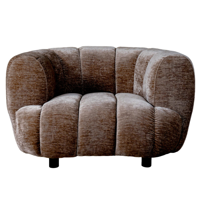 Winkelwagen 6 Fauteuil Logan Lichtbruin | BlokWoonWereld