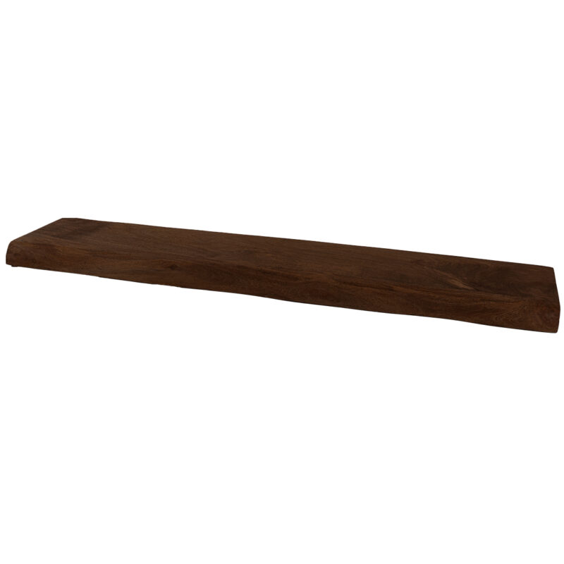 Winkelwagen 21 Wandplank Pure Espresso Mangohout 120 cm | BlokWoonWereld