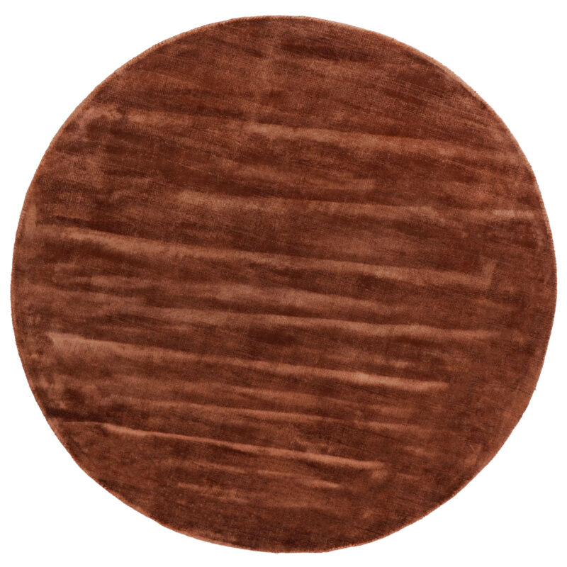 Vloerkleed Viscose Terra - Rond ø240 cm | BlokWoonWereld